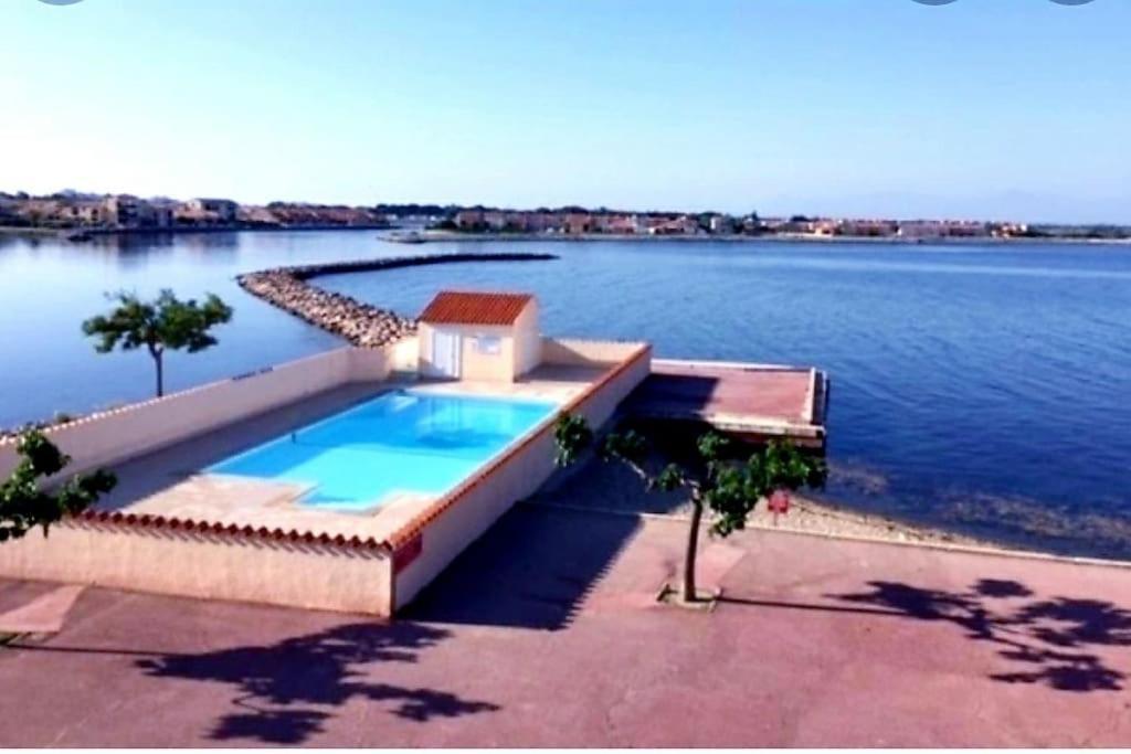 Résidence Pointe Vermeille - Charmant Studio Cabine avec Jolie vue sur le lac marin Le Barcarès Extérieur photo